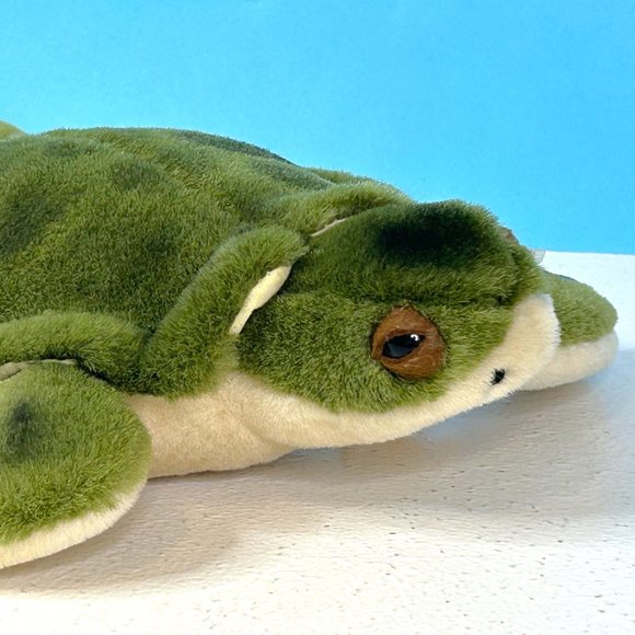 Vintage SeaWorld Conservation Education Sea Turtle 8" Plush Stuffed Animal Toy - Picture 6 of 9
